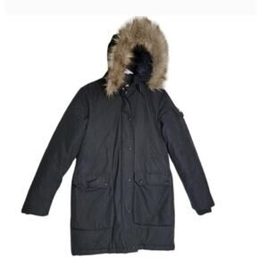 PENFIELD Women's Insulated Parka Black Coat Jacket Cold Weather Size XS
